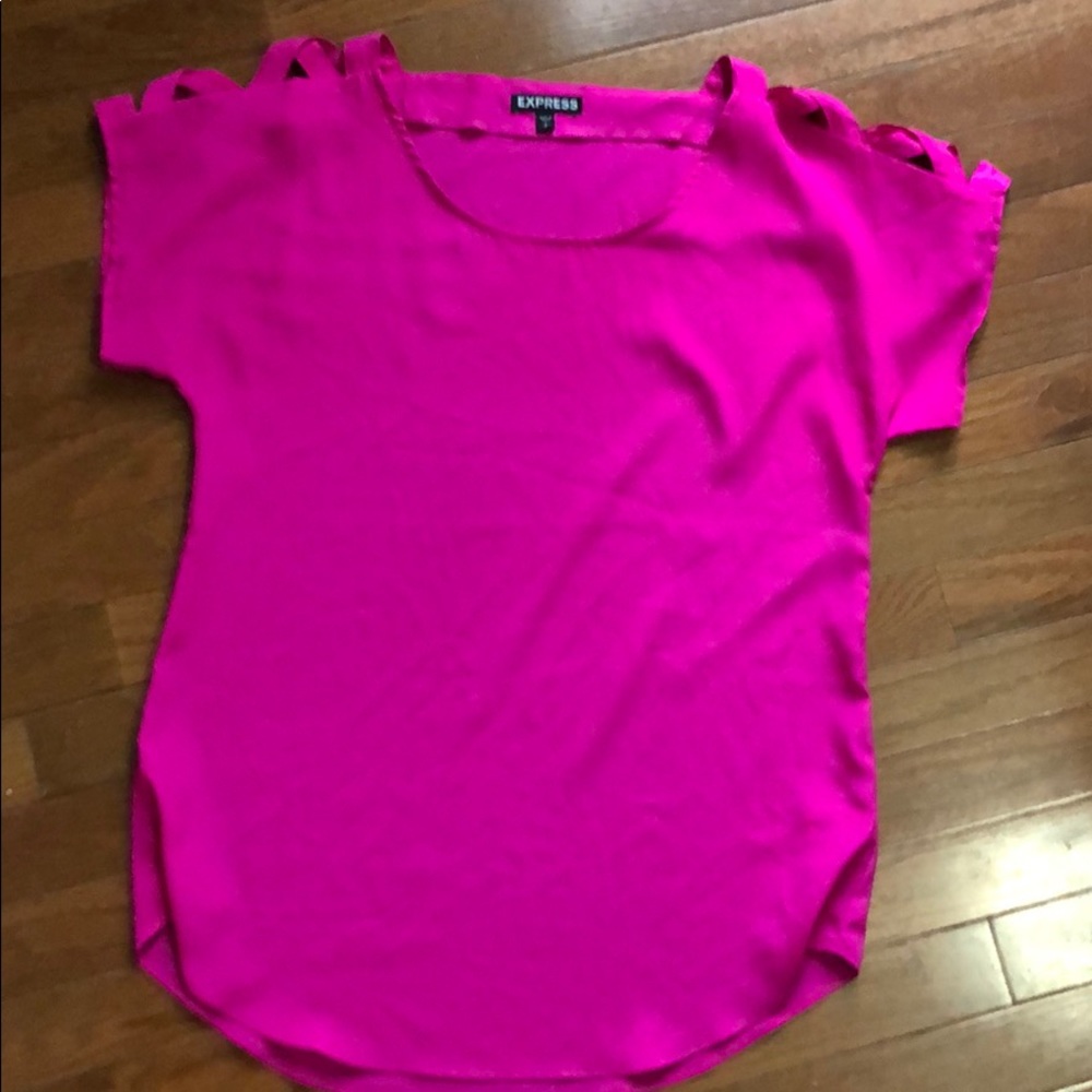 Hot pink blouse